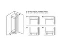 Bosch Series 4 GIN81VEE0G Integrated 177cm Frost Free Upright Freezer with Fixed Door Hinge Kit