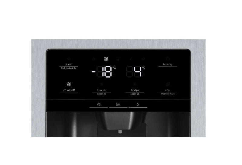 Bosch Series 6 KAD93AIERG Plumbed American Fridge Freezer - Stainless Steel