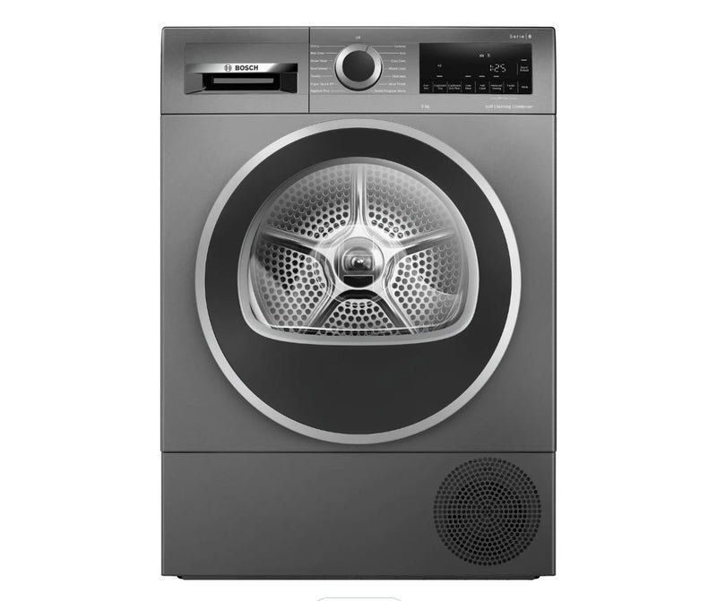Bosch Series 6 WQG245R2GB 9Kg Heat Pump Tumble Dryer - Graphite