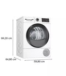 BOSCH Series 6 WQG24502GB 9 kg Heat Pump Tumble Dryer - White