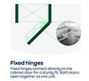 Bosch Series 4 GIN81VEE0G Integrated 177cm Frost Free Upright Freezer with Fixed Door Hinge Kit