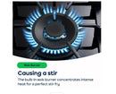 Bosch PGM7B5K90 75cm Gas Hob - Stainless Steel