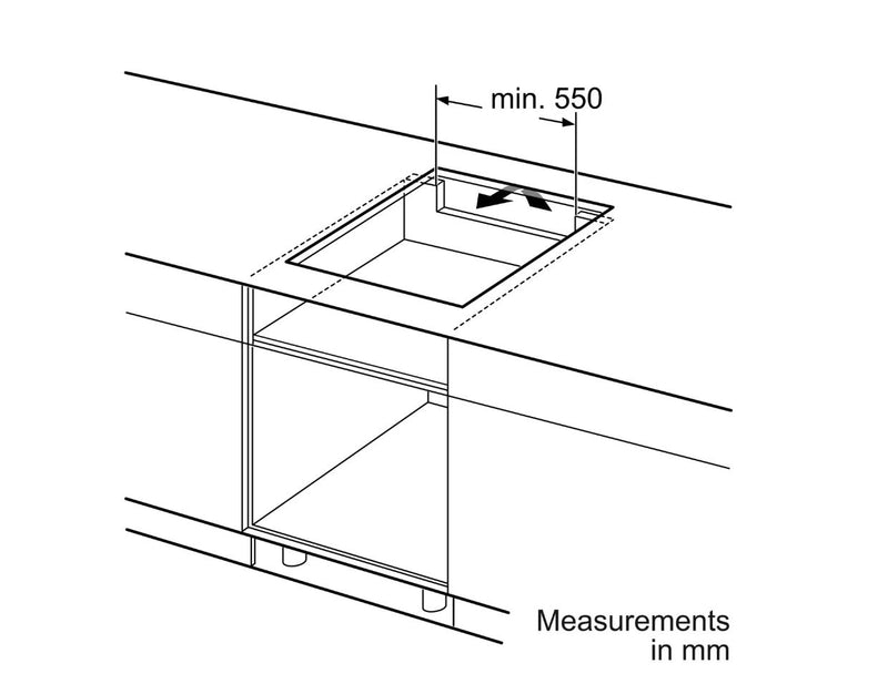Bosch Series 4 PWP611BB5B 60cm Induction Hob - Black