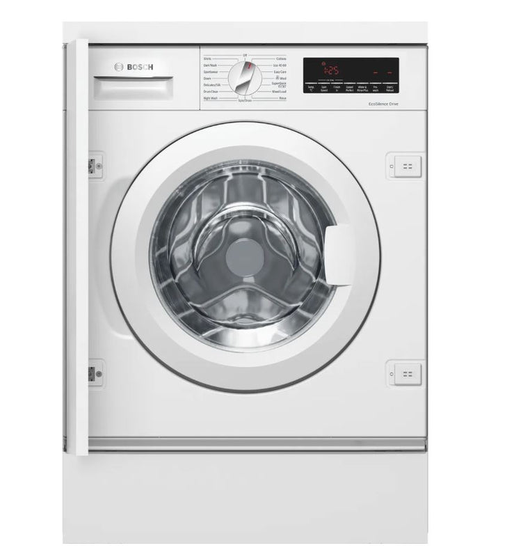 Bosch Series 8 WIW28502GB Integrated 8kg Washing Machine with 1400 rpm - White