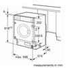 Bosch Series 8 WIW28502GB Integrated 8kg Washing Machine with 1400 rpm - White