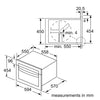 Bosch Series 4 CMA583MS0B Built In Combination Microwave Oven - Stainless Steel