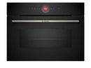 Bosch Series 8 CMG7241B1B Built In Compact Electric Single Oven with Microwave Function - Black