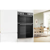 Bosch Series 4 MBA533BS3B Built In Electric Double Oven - Stainless Steel - A Rated
