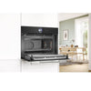 Bosch Series 8 CMG7361B1B Built In Compact Electric Single Oven with Microwave Function - Black