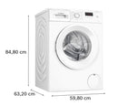 Bosch Series 2 WGE03408GB 8kg Washing Machine with 1400 rpm - White