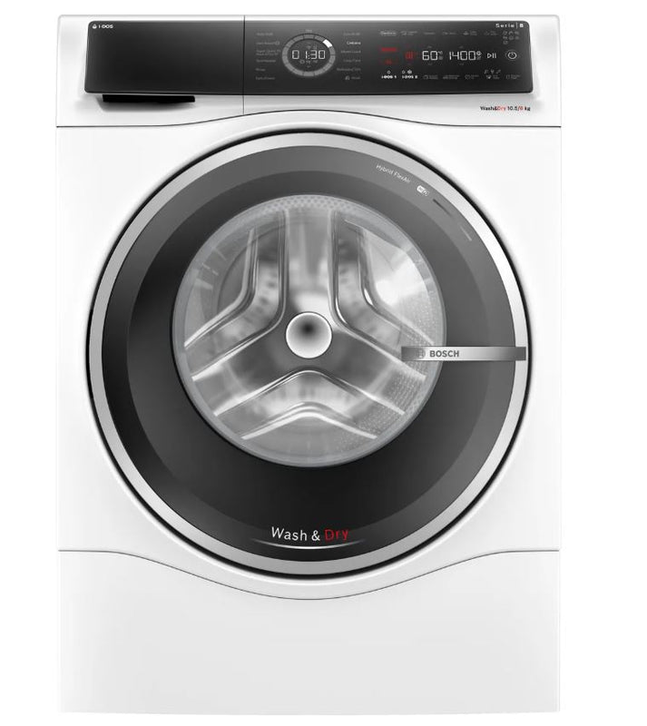 Bosch Series 8 i-Dos WNC25410GB Wifi Connected 10.5Kg / 6Kg Washer Dryer with 1400 rpm