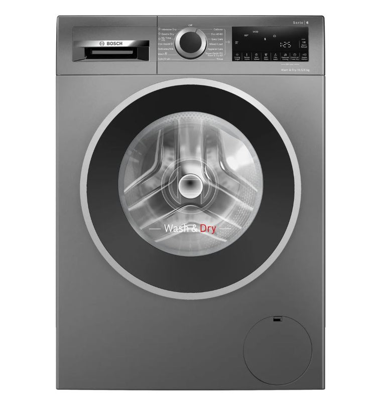 Bosch Series 6 WNG254R1GB 10.5Kg / 6Kg Washer Dryer with 1400 rpm - Graphite
