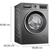 Bosch Series 6 WNG254R1GB 10.5Kg / 6Kg Washer Dryer with 1400 rpm - Graphite