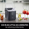 CASO IceChef Compact Ice Cube Maker - Matte Black