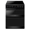 CDA CFC6100MB 60cm Wide Electric Cooker with Ceramic Hob - Black