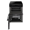 CDA CFC6100MB 60cm Wide Electric Cooker with Ceramic Hob - Black