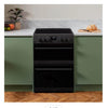 CDA CFC6100MB 60cm Wide Electric Cooker with Ceramic Hob - Black
