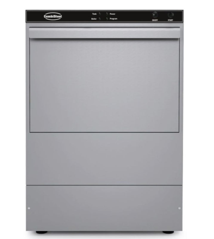 Combisteel ENT500 DP Commercial Dishwasher - 500mm Basket, Drain Pump