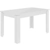 Decortie Tolmen Modern Extendable Dining Table 120-170Cm White