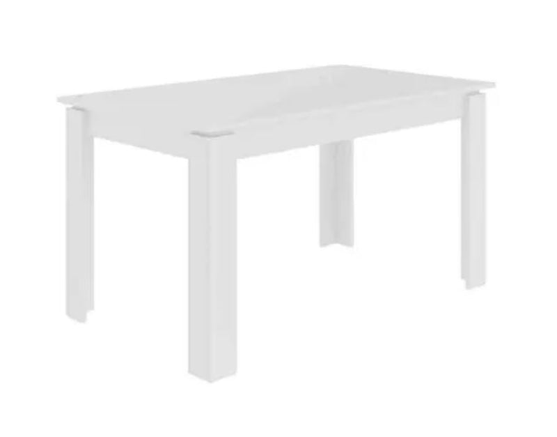Decortie Tolmen Modern Extendable Dining Table 120-170Cm White