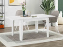 Decortie Tolmen Modern Extendable Dining Table 120-170Cm White