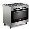 DeLonghi DSRM 905DF 90cm Dual Fuel Range Cooker, Stainless Steel