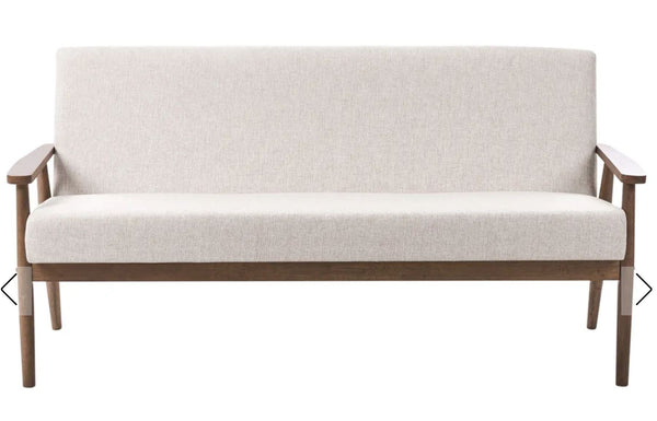 ESRUM Sofa 3 Seater Fabric Dark Brown/ Beige