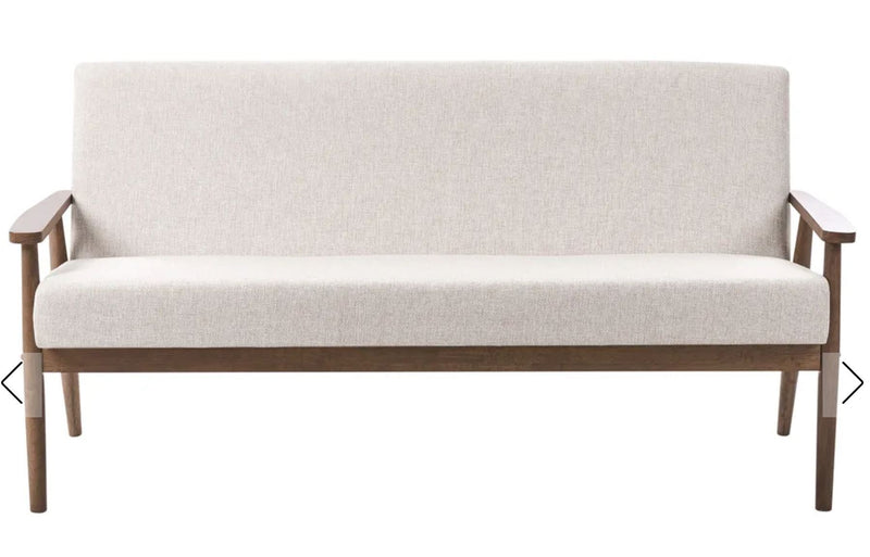 ESRUM Sofa 3 Seater Fabric Dark Brown/ Beige
