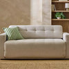 Finn Fabric 2 Seater Sofa Bed - Natural Colour
