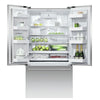 Fisher & Paykel Series 7 Contemporary RF540ADUX6 Plumbed Frost Free Multi-door American Fridge Freezer - Stainless Steel