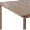 Garden Dining Table FLAVIA 185 cm 96 cm Metal Brown
