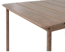 Garden Dining Table FLAVIA 185 cm 96 cm Metal Brown