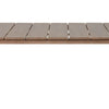 Garden Dining Table FLAVIA 185 cm 96 cm Metal Brown