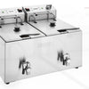 Buffalo Countertop Electric Fryer with Timer 2x 8Ltr