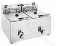 Buffalo Countertop Electric Fryer with Timer 2x 8Ltr