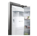 Haier HSW59F18DIMM Plumbed Frost Free American Fridge Freezer - Stainless Steel