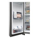 Haier HSW59F18DIMM Plumbed Frost Free American Fridge Freezer - Stainless Steel