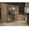 Haier HSW59F18DIMM Plumbed Frost Free American Fridge Freezer - Stainless Steel