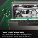 Haier i-Pro Series 3 XF 5CM1X-80 Wifi Connected Full Size Dishwasher - Stainless Steel