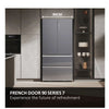 Haier FD 90 Series 7 HFR79F19EFGK Non-Plumbed Total No Frost Multi-door American Fridge Freezer - Sapphire Glass