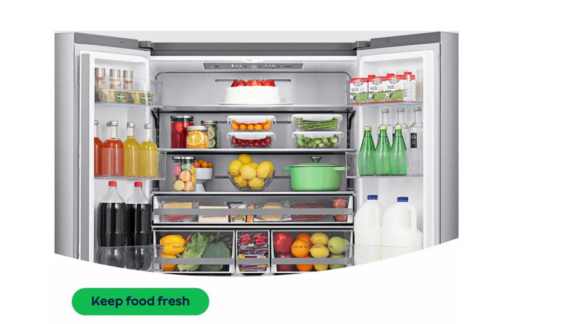 Hisense RS741N4WCE Non-Plumbed No Frost American Fridge Freezer - Stainless Steel