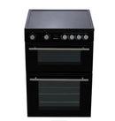 Hisense HDE3211BBUK Double Oven Electric Cooker with Ceramic Hob - Black