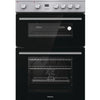 Hisense HDE3211BXUK 60cm Wide Double Oven Electric Cooker with Ceramic Hob - Stainless Steel