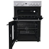 Hisense HDE3211BXUK 60cm Wide Double Oven Electric Cooker with Ceramic Hob - Stainless Steel