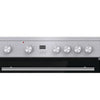 Hisense HDE3211BXUK 60cm Wide Double Oven Electric Cooker with Ceramic Hob - Stainless Steel