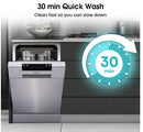 Hisense HS523E15XUK Slimline Dishwasher - Stainless Steel