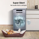 Hisense HS523E15XUK Slimline Dishwasher - Stainless Steel