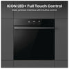 Hisense Hi6 BlackLine BSA66346PDBGUK Wifi Connected Built In Electric Single Oven with Pyrolytic Cleaning - Jet Black