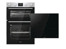 Hisense BI6095HIXUK Built In Electric Double Oven and Induction Hob Pack - Stainless Steel / Black