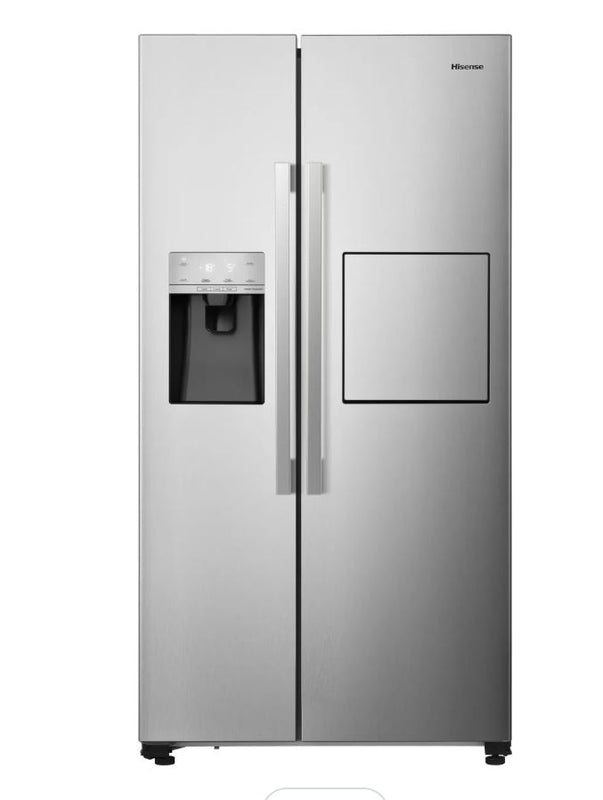Hisense RS694N4BCE Plumbed Total No Frost American Fridge Freezer - Stainless Steel  (Water + Ice)